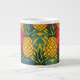 Taza De Café Gigante Patrón de Piña