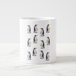 Taza De Café Gigante Patrón de pingüinos lindos