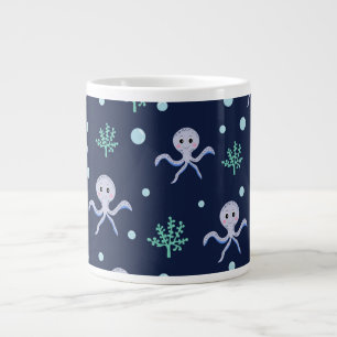 Taza De Café Gigante Patrón de Pulpo Adorable