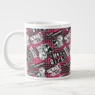 Taza De Café Gigante Patrón de Punk de Chicas hexadecimales