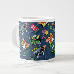 Taza De Café Gigante Patrón de Retrowave de los 80 de Gremlins™
