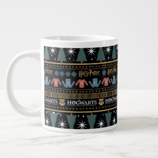 Taza De Café Gigante Patrón de suéter de Navidad de HARRY POTTER™