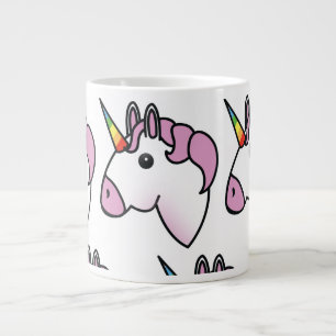 Taza De Café Gigante Patrón de unicornio lindo
