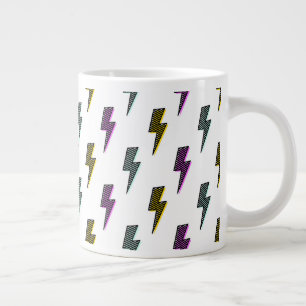 Taza De Café Gigante Patrón del tornillo de luz de neón vintage