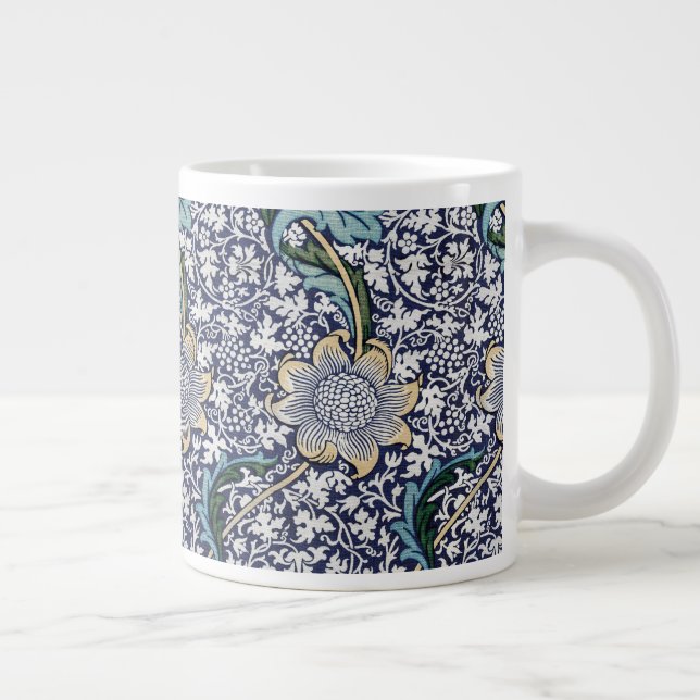 Taza De Café Gigante Patrón floral de Kennet - William Morris (Derecha)