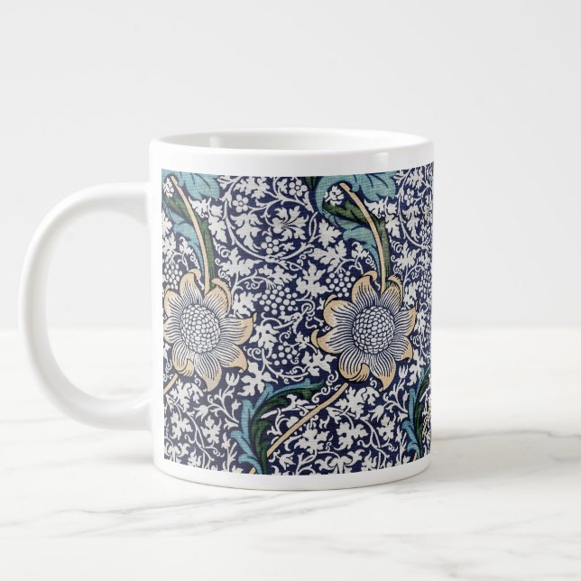 Taza De Café Gigante Patrón floral de Kennet - William Morris (Izquierda)