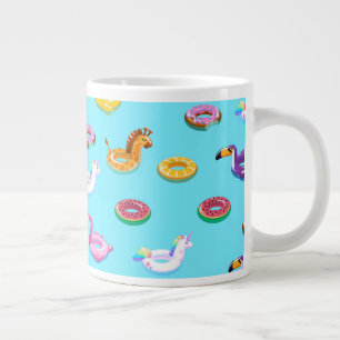 Taza De Café Gigante Patrón flotante de la piscina de verano