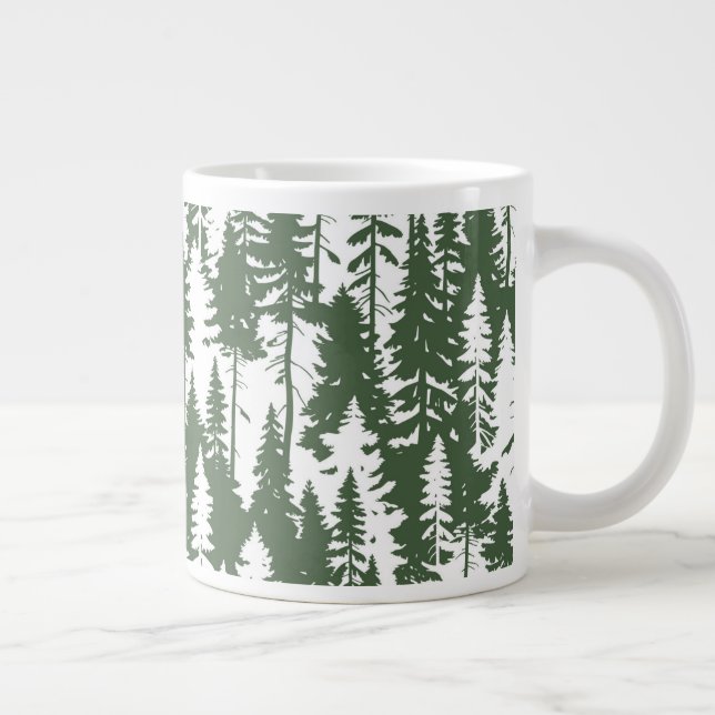 Taza De Café Gigante Patrón forestal de Woodland (Derecha)