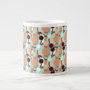 Taza De Café Gigante Patrón geométrico de mediados de siglo