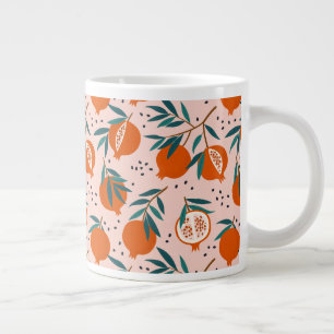 Taza De Café Gigante Patrón granado colorido