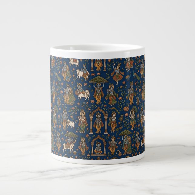 Taza De Café Gigante Patrón Krishna (Frente)