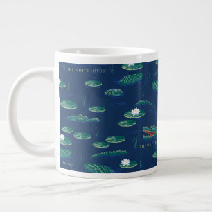 Taza De Café Gigante Patrón laguna blanco Lotus lagador