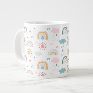 Taza De Café Gigante Patrón meteorológico corto