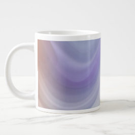 Taza De Café Gigante Patrón ondulado gradiente azul
