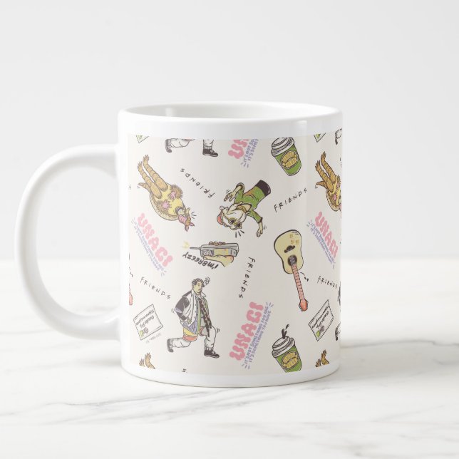 Taza De Café Gigante Patrón Personalizado de FRIENDS™ Tan (Izquierda)