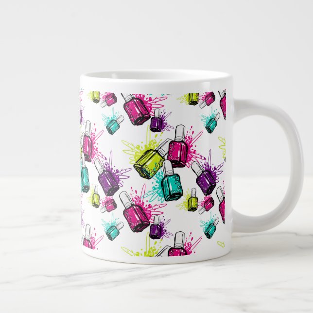 Taza De Café Gigante Patrón polaco neonatal (Derecha)