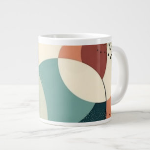 Taza De Café Gigante Patrón sin soldadura mínimo abstracto - Geométrico