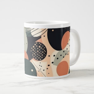 Taza De Café Gigante Patrón sin soldadura mínimo abstracto - Geométrico