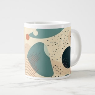 Taza De Café Gigante Patrón sin soldadura mínimo abstracto - Geométrico