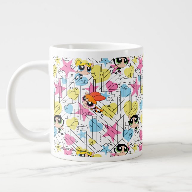 Taza De Café Gigante Patrón Townsville de Chicas Powerpuff (Izquierda)
