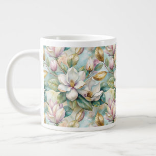 Taza De Café Gigante Pattern Elegant Magnolias