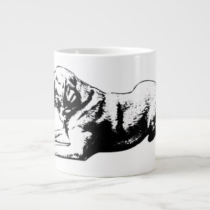 Taza De Café Gigante Pausa de Esfinge - Mirada de Oro