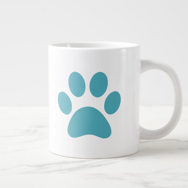 Taza De Café Gigante Paw Print Coffee Mug (Derecha)
