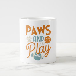 Taza De Café Gigante Paws And Play funny Sports