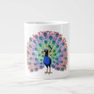 Taza De Café Gigante Peacock colorido
