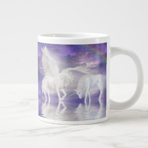 Taza De Café Gigante Pegasus y unicornio
