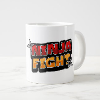 TAZA DE CAFÉ GIGANTE PELEA DE NINJA