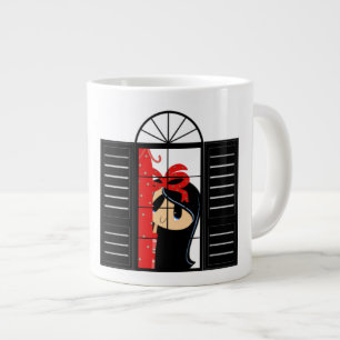 Taza De Café Gigante Pensando en ti - Jumbo Mug