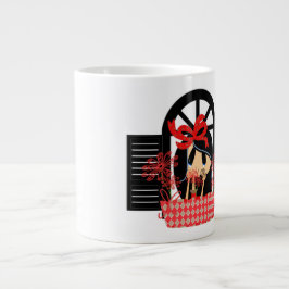 Taza De Café Gigante Pensando en ti - Jumbo Mug