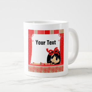 Taza De Café Gigante Pensando en ti - Jumbo Mug