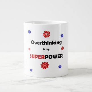 Taza De Café Gigante Pensar demasiado