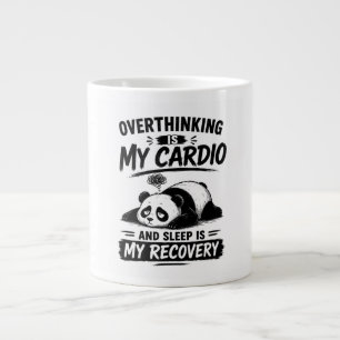 Taza De Café Gigante Pensar Demasiado Es Mi Cardio