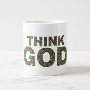Taza De Café Gigante Pensar en Dios