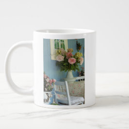 Taza De Café Gigante Peonies victorianos - Viñetería de Martha