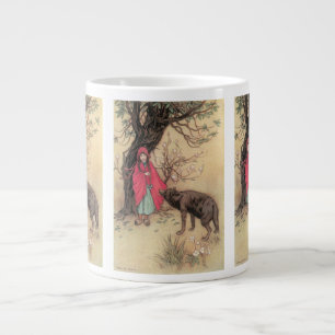 Taza De Café Gigante Pequeña capucha roja vintage de Warwick Goble