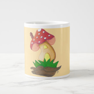 Taza De Café Gigante Pequena Casa de Cogumelo Caneca