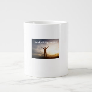 Taza De Café Gigante Pequeño Dih Grandes Sueños Meme Divertido