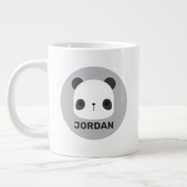 Taza De Café Gigante Pequeño oso oso panda con nombre personalizado