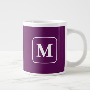 Taza De Café Gigante Perfección del ciruelo - Café monograma gigante