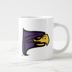 Taza De Café Gigante Perfil de mascota del halcón de Hunter College