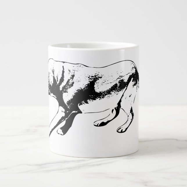Taza De Café Gigante Perfil lateral de Stride en posición elevada (Frente)
