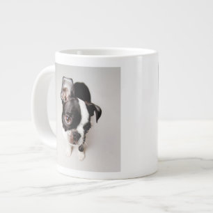 Taza De Café Gigante Perrito de Edison Boston Terrier