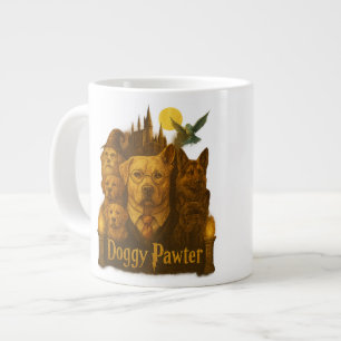 Taza De Café Gigante Perrito Pawter Vintage Gráfico Retro de los 90s Pe
