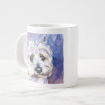 Taza De Café Gigante Perro<br><div class="desc">Retrato de agua dulce,  blanca y maltesa pintada. © y ® Bigstock® - Todos los derechos reservados.</div>