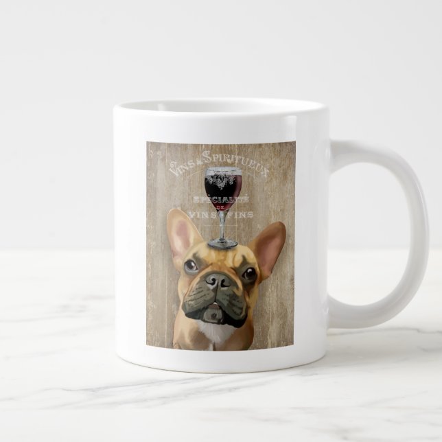 Taza De Café Gigante Perro Au Vin, Bulldog francés (Derecha)