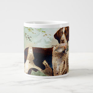 Taza De Café Gigante Perro cazador con pájaro en la boca